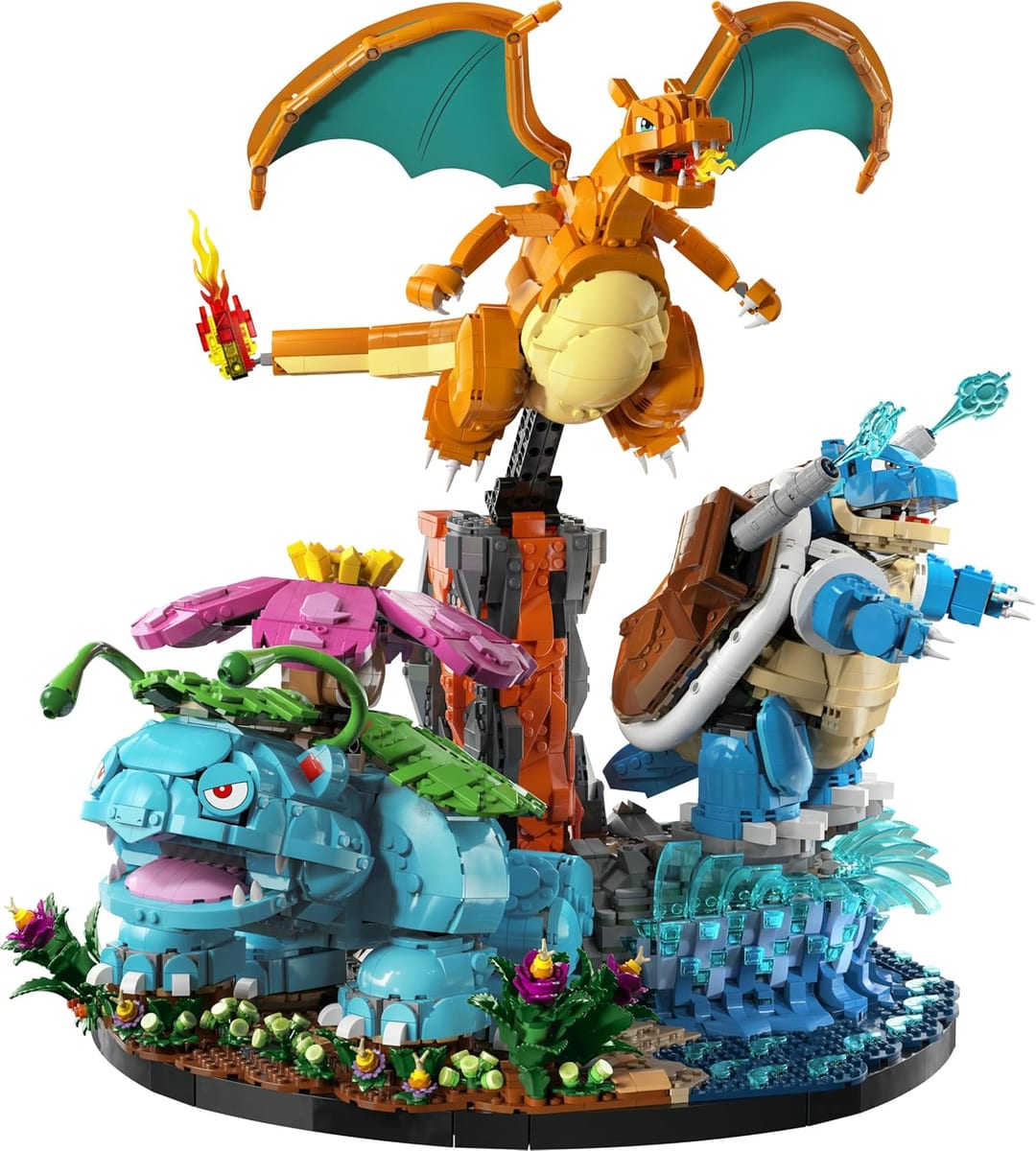 LEGO Pokémon Florizarre, Dracaufeu et Tortank