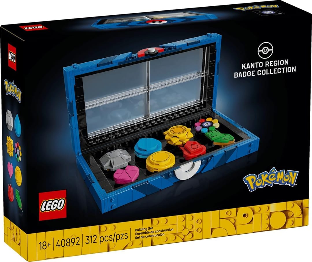 LEGO Pokémon 40892 – Collection badges Kanto (présentoir)