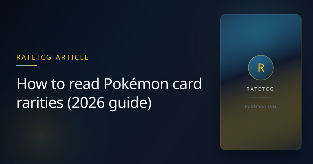 How to read Pokémon card rarities (2026 guide) | rateTCG