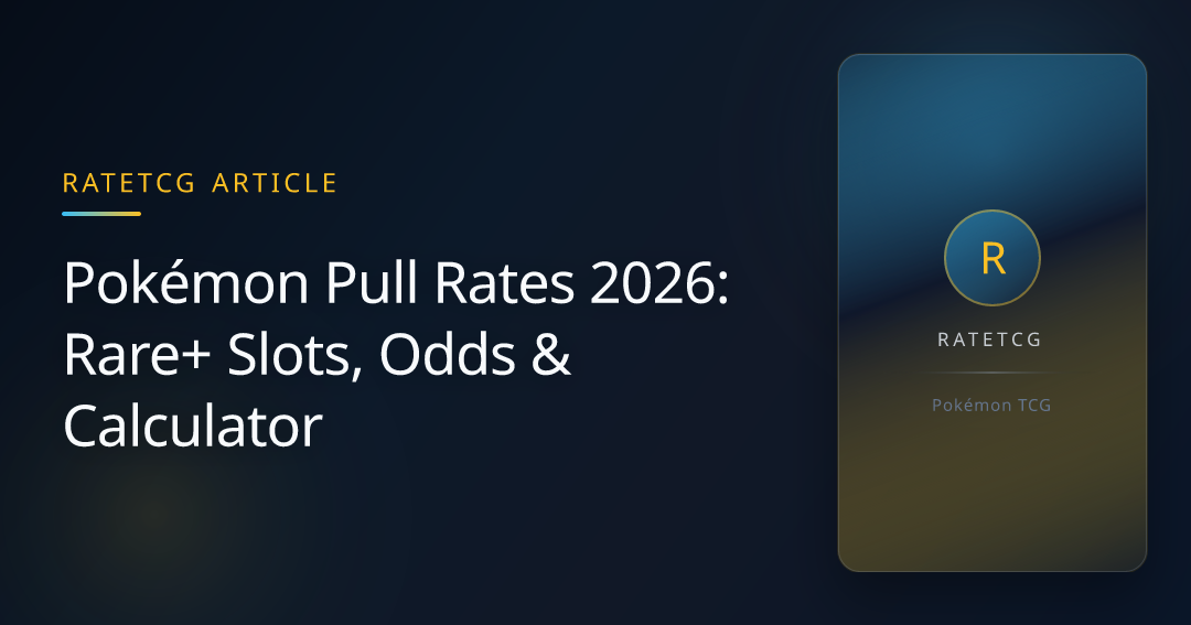 Pokémon pull rates 2026: guide, odds & calculator | rateTCG